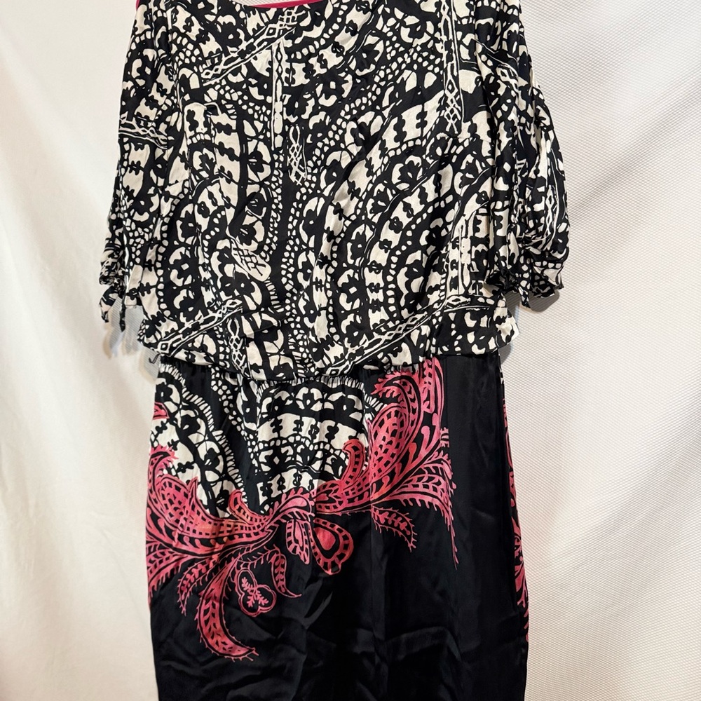 White House Black Market Satin Black dress